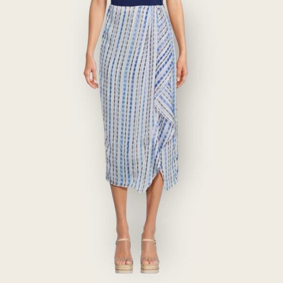 NWT | Misa Los Angeles | Surya Striped Midi Skirt | Scorpio Stripe | XS - Picture 1 of 10